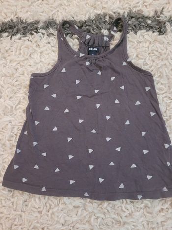 Débardeur gris triangles 3 ans
