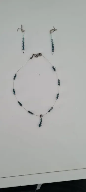 Parure - Collier + boucle oreille swarovski