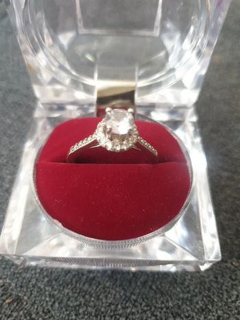 Bague acier argentée