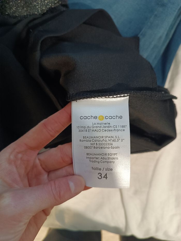 Combishort à paillettes Cahe cache - Taille 34 - photo numéro 3