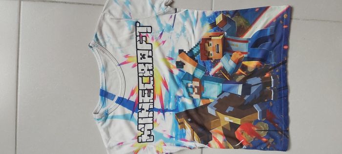 Tshirt manche courte Minecraft 8 ans - photo numéro 2