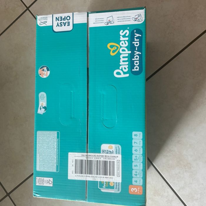 1 paquet de couches Pampers Mega pack taille3 (6-10 kg) 112 couches - photo numéro 3