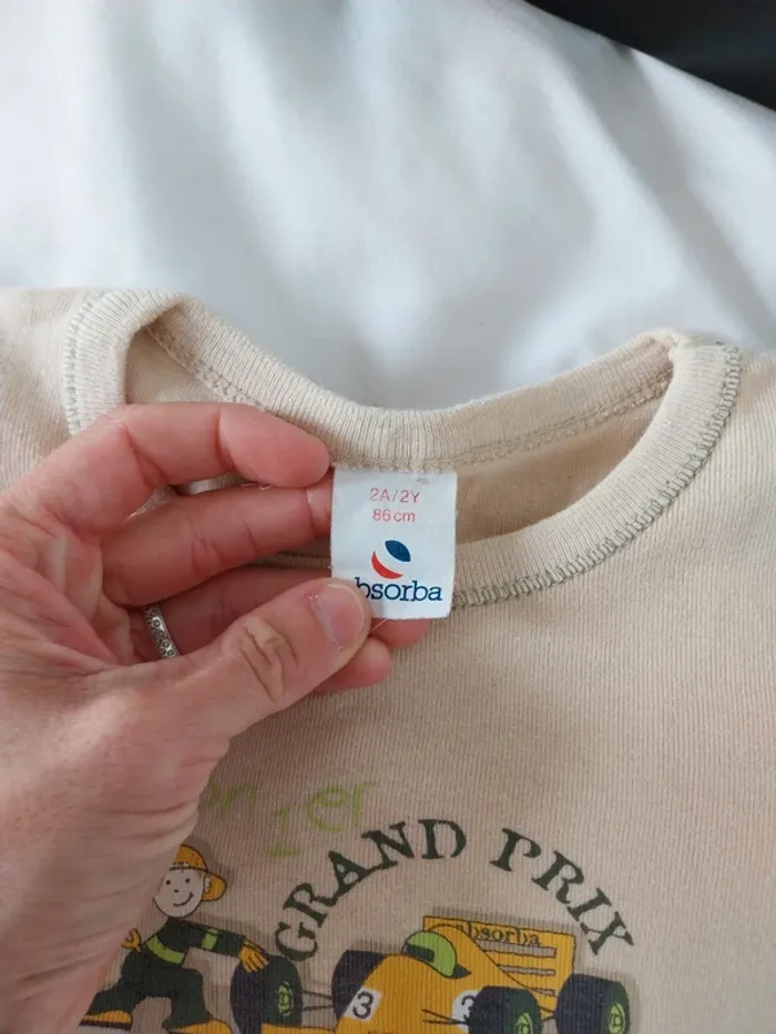 Tee-shirt manche courte garçon 2 ans Absorba - photo numéro 3