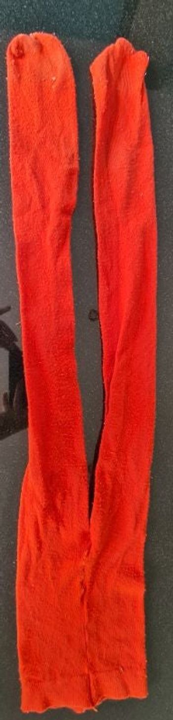 Collant uni rouge