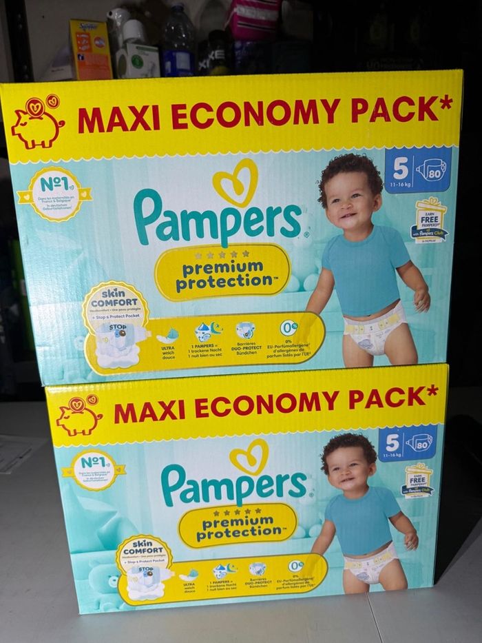 Lot couche Pampers Premuim protection T5