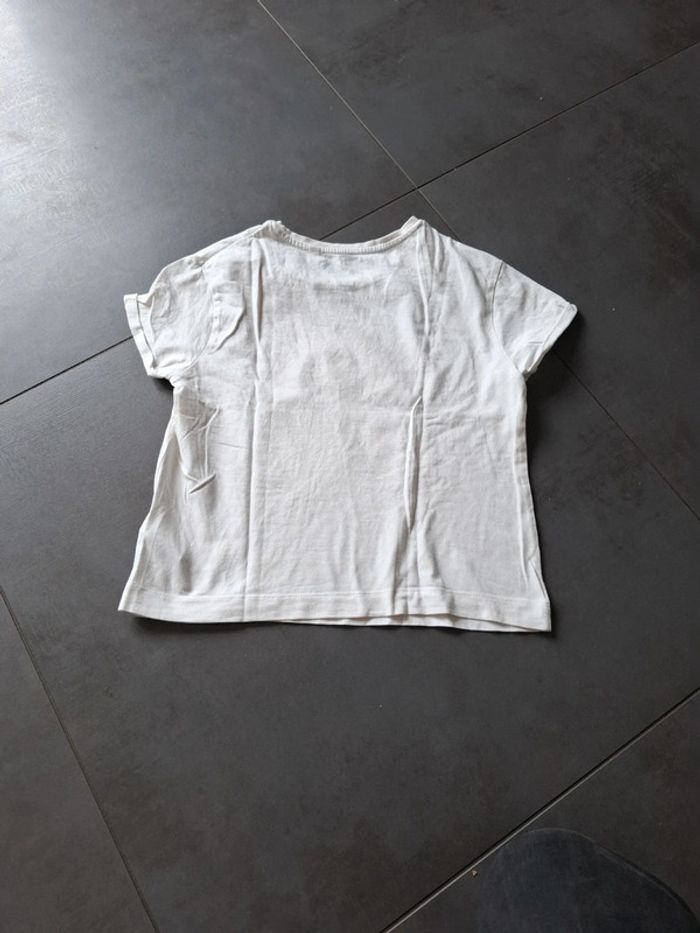 Tee-shirt manches courtes Palomino décor lapin poire 9 ans - photo numéro 5