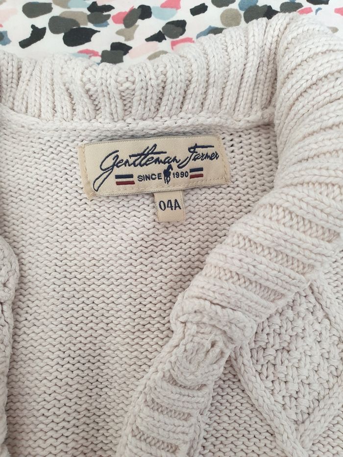 Gilet en 4 ans beige gentleman farmer - photo numéro 3