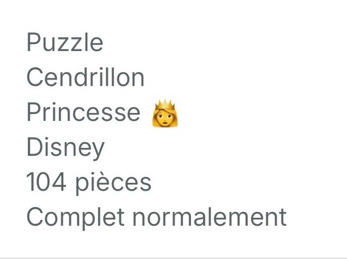 Puzzle Cendrillon - photo numéro 3