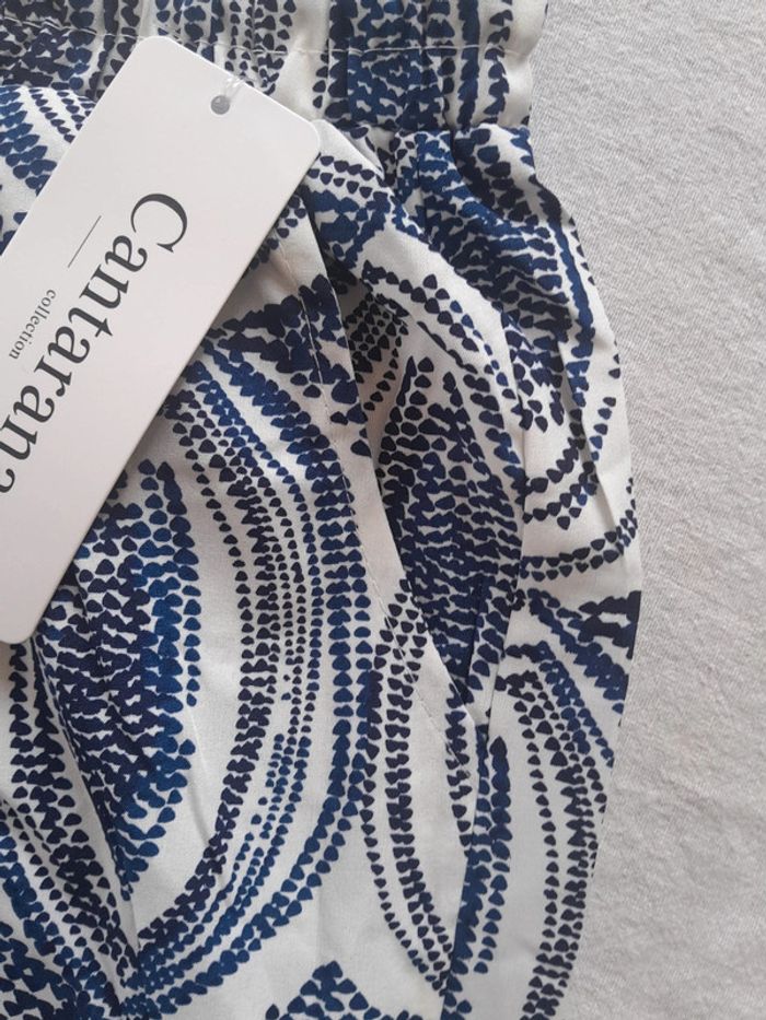 Pantalon large été à motifs neuf avec étiquette Cantarana - photo numéro 7