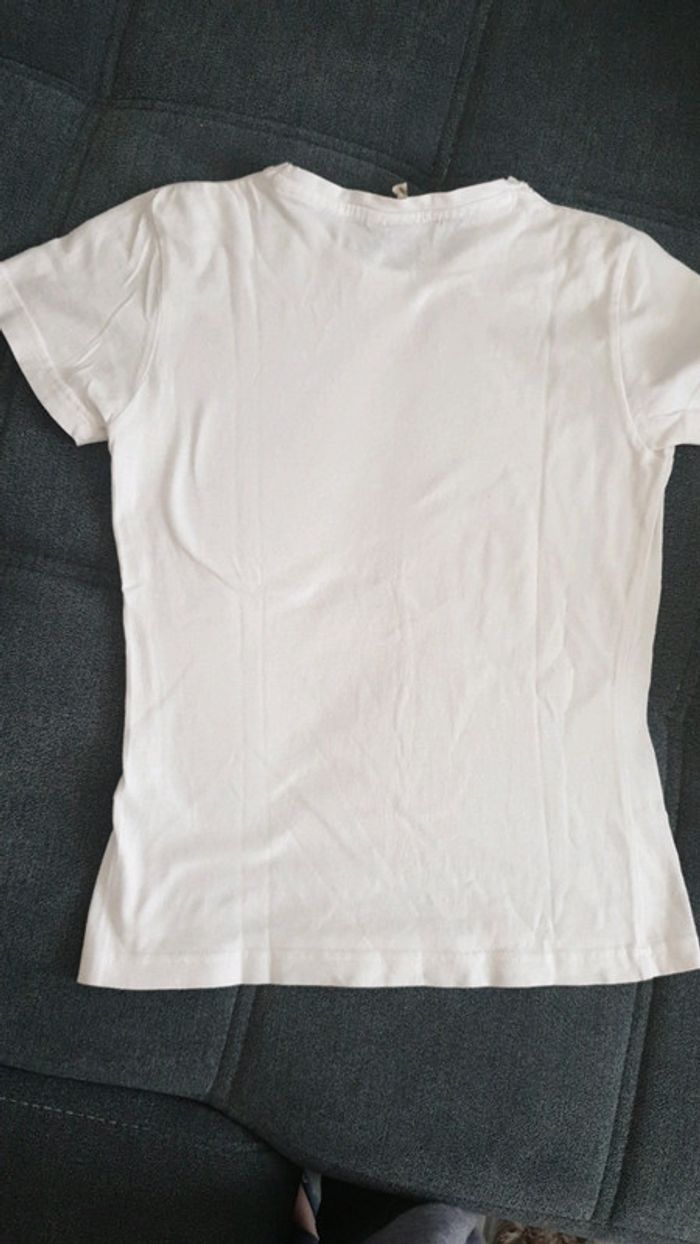 Tee-shirt blanc taille S margouilla lézard Guadeloupe - photo numéro 3