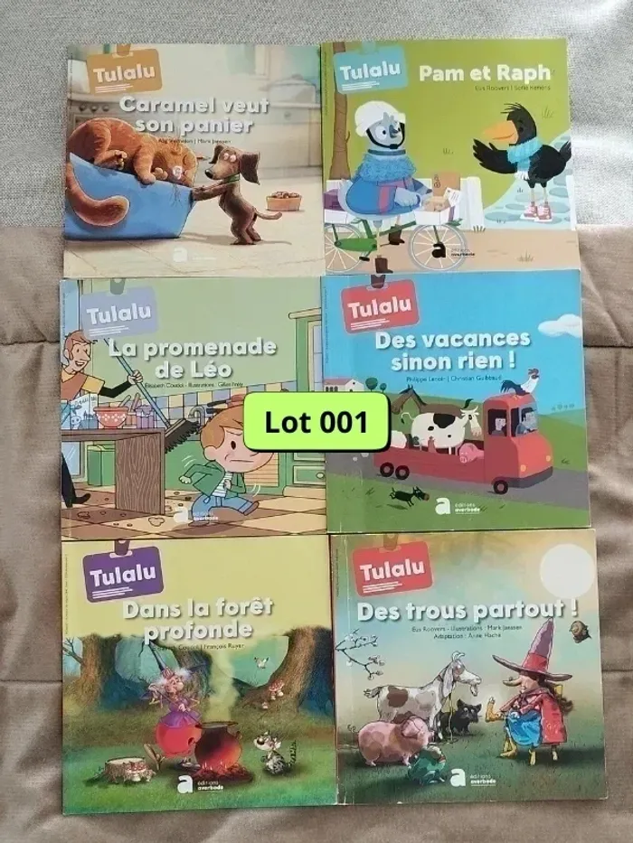 Lot de 6 livres Tulalu année 2019-20 L001