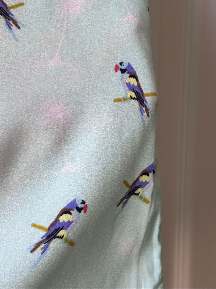 Blouse manches courtes, motifs  perroquets - photo numéro 9