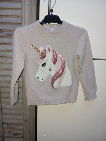 Pull manche longue Licorne 6 ans