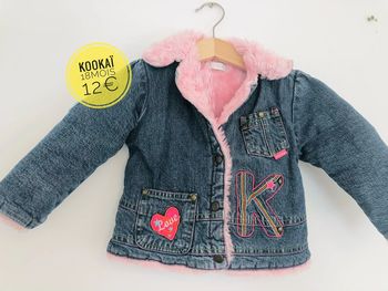 Veste en jeans fourrée Kookai en 18mois