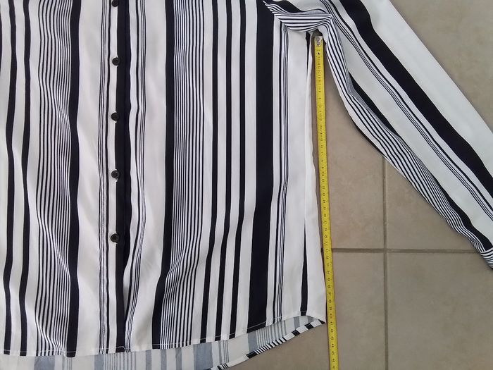 Chemise femme T  42  marine et blanc - photo numéro 4