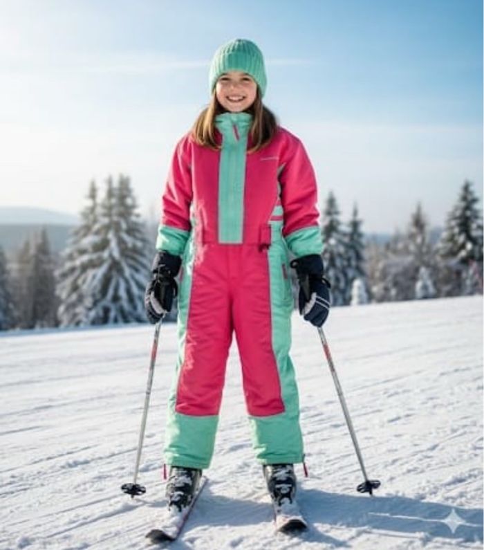 Combinaison de ski fille vintage 8 ans