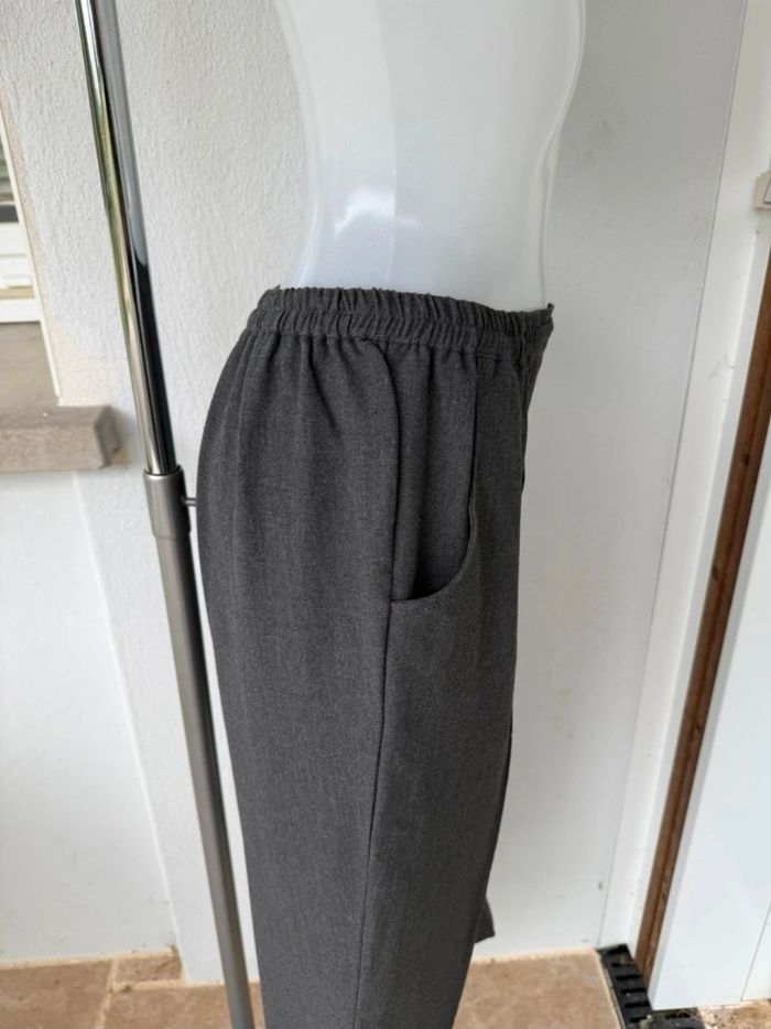 Pantalon gris élastique, Bleu Bonheur - photo numéro 4