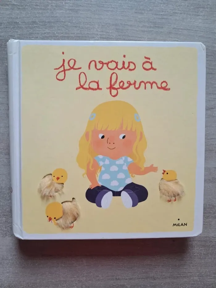 Livre a toucher je vais a la ferme