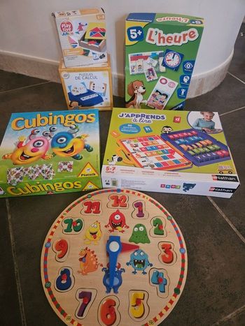 Lot jeu de société et d'apprentissage