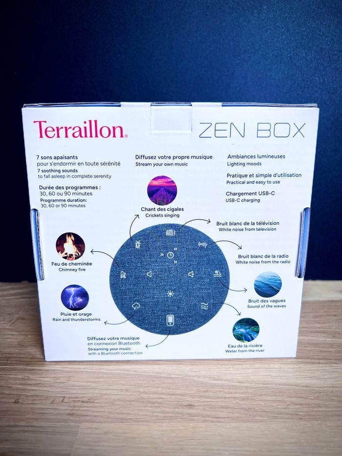 Terraillon Zen Box grise – neuve en boîte – sons apaisants - photo numéro 2