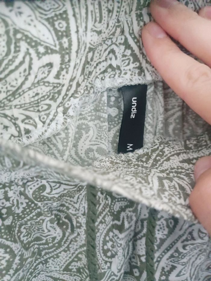 Pantalon bas de pyjama blanc motif kaki Undiz Taille M En très bon état - photo numéro 3
