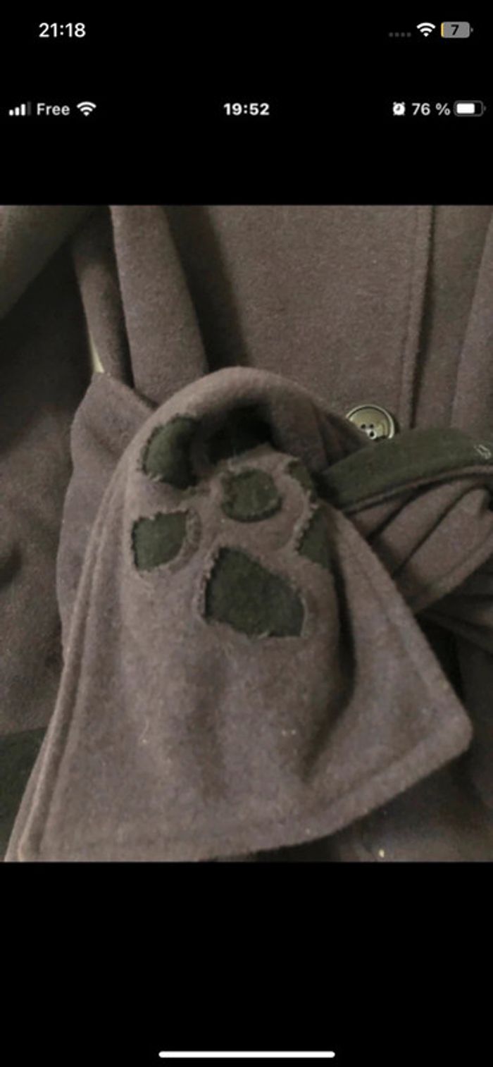 Manteau long : duff coat . Taille 40 - photo numéro 7