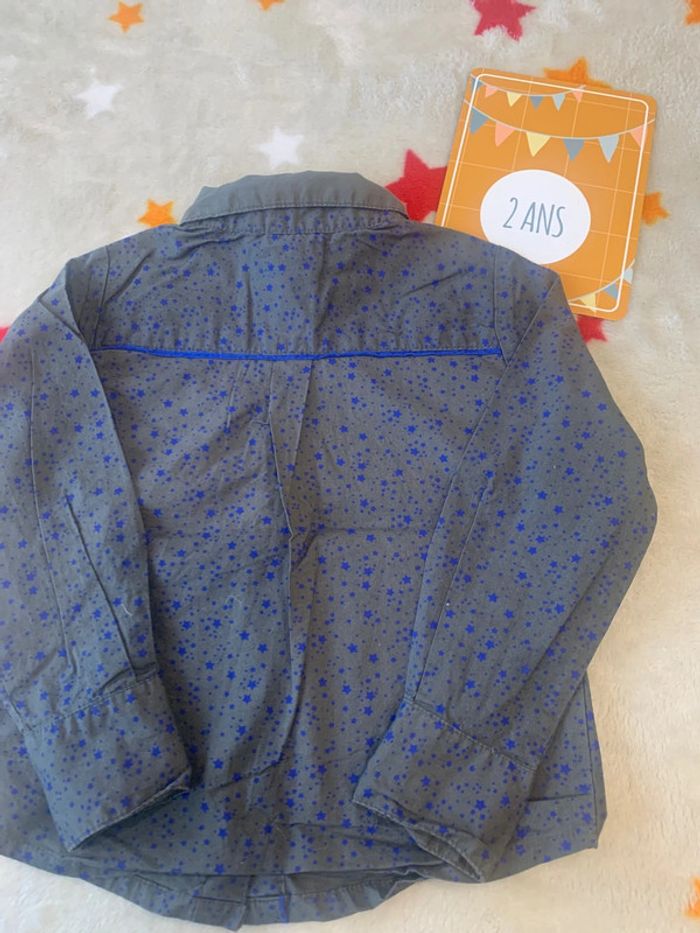 Chemise Tape À L’Oeil Bleu et Gris 2 Ans - photo numéro 6