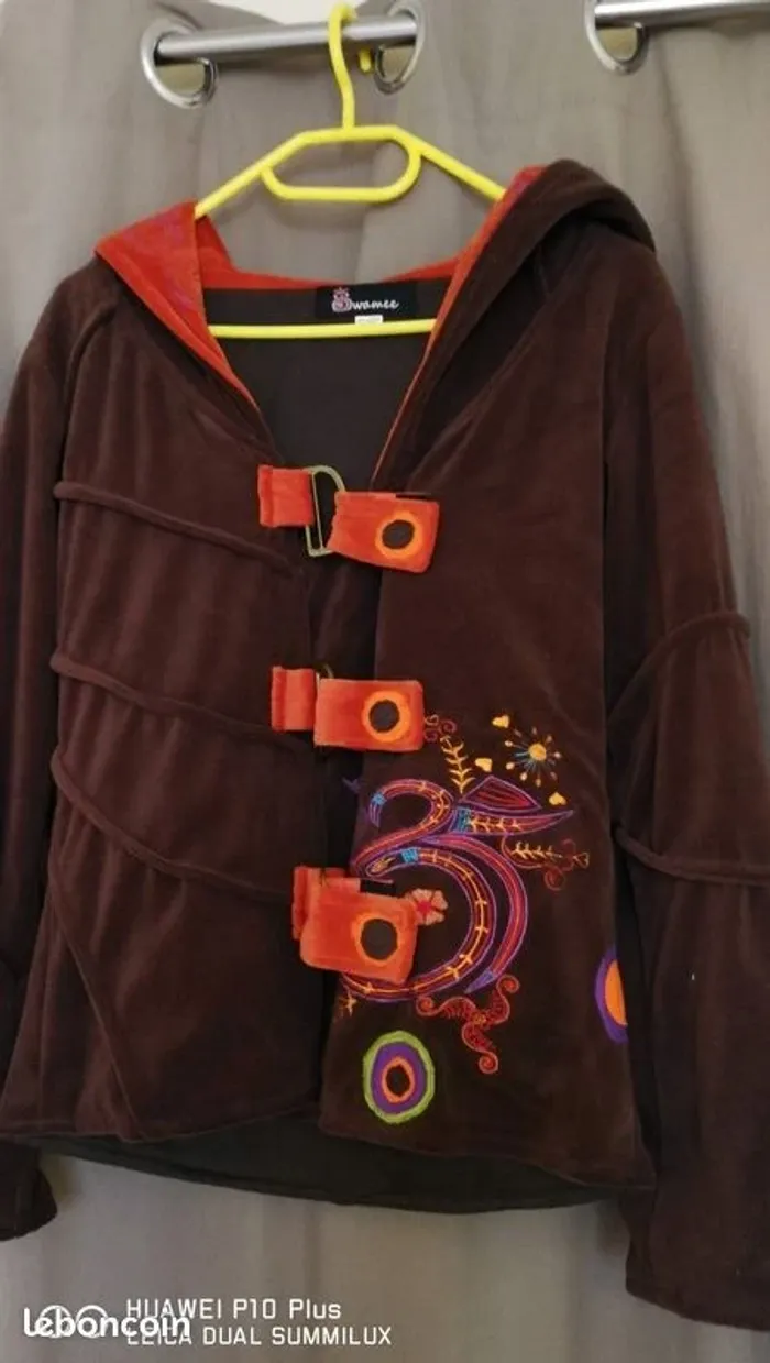Veste velours avec longue capuche Swammee S / 36 / Neuf sans étiquette·Swamee