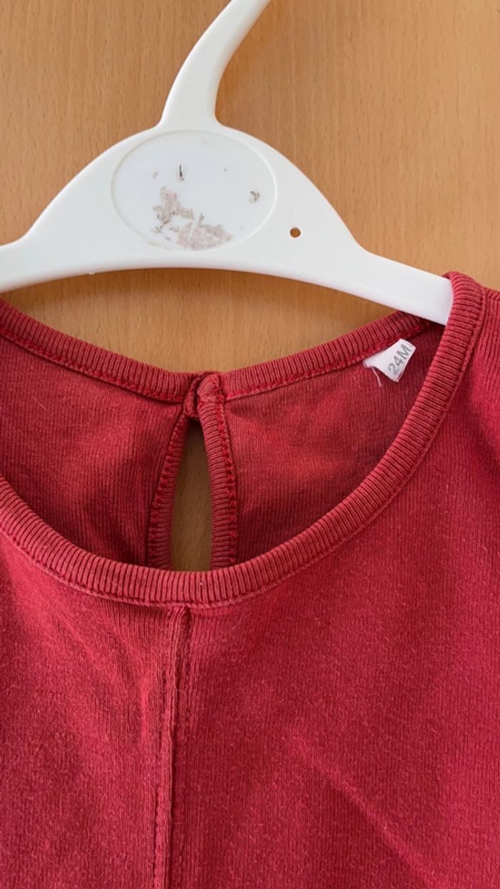 Robe baby tortue rouge en taille 2 ans - photo numéro 3