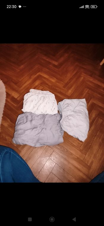 Lots de 3 draps 70X140cm