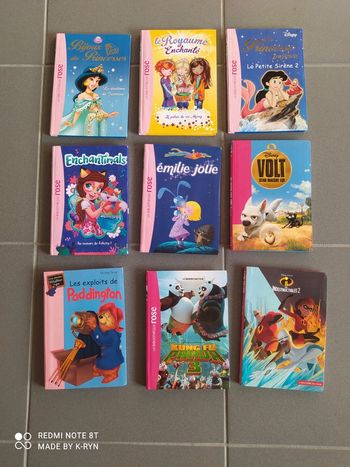 Lot bibliothèque rose