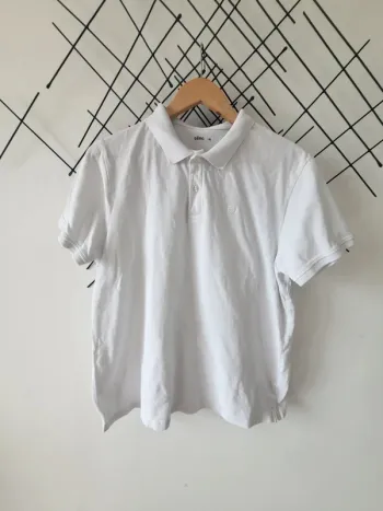 Polo XL manches courtes Gemo blanc