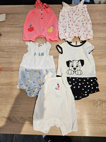 Lot combi short bébé 3 mois