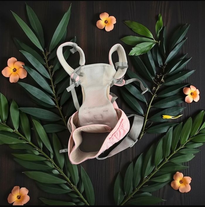 Porte-bébé ergonomique rose - photo numéro 2