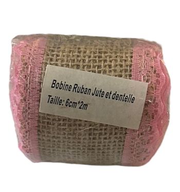 Bobine Ruban Corde Jute et Dentelle