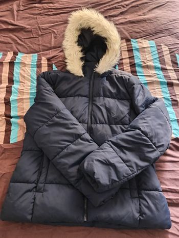 Parka femme capuche fourrure