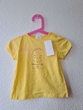 tee-shirt jaune Kiabi