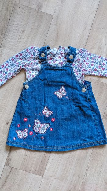 Ensemble Robe + tee-shirt manches longues 12-18 Mois