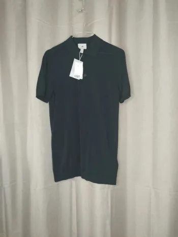 Polo slim fit en soie mélangée