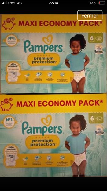 Couches Pampers Premium, protection T6