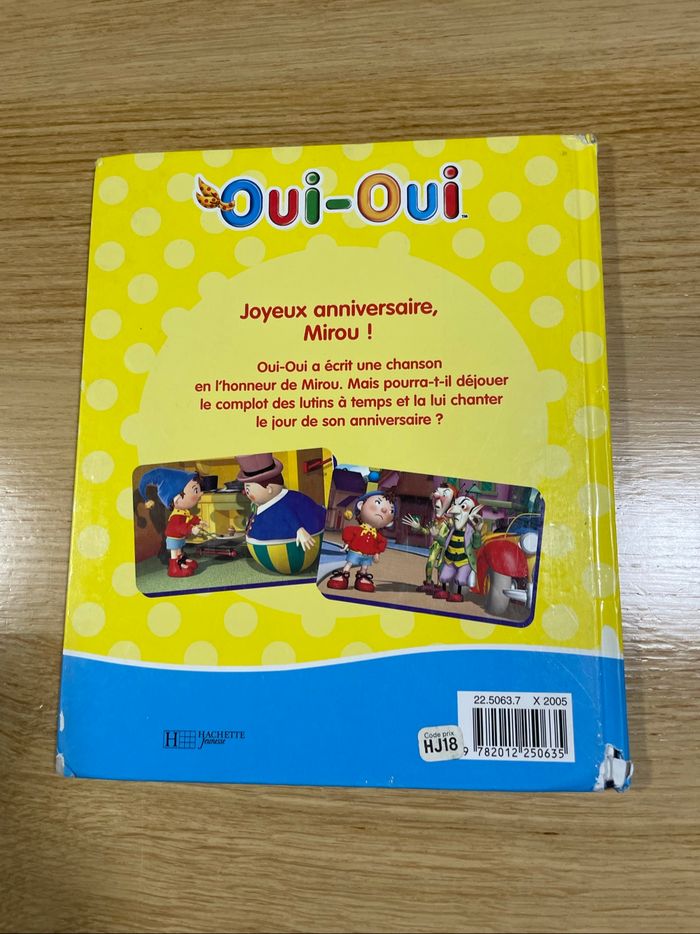 Livre Oui-Oui - Joyeux anniversaire Mirou ! - photo numéro 2