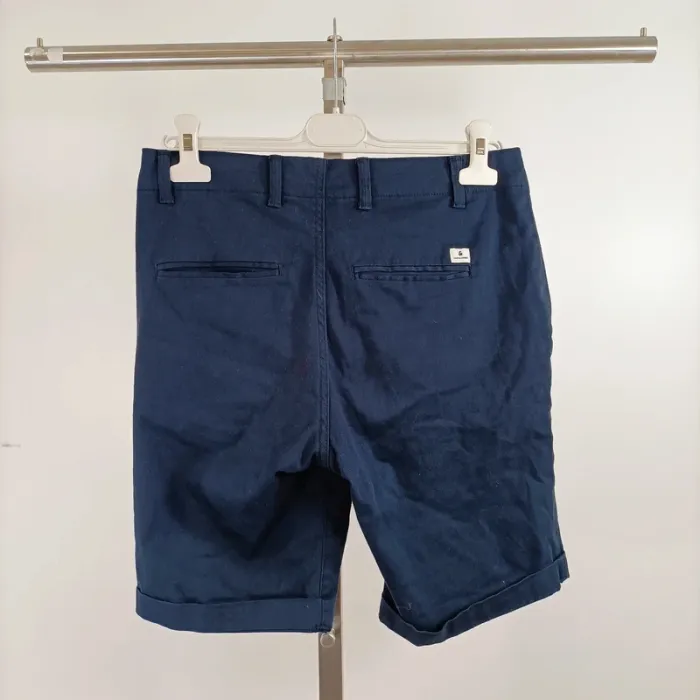 Short bleu marine Jack & Jones coupe regular homme taille S coton stretch été A1347 - photo numéro 6