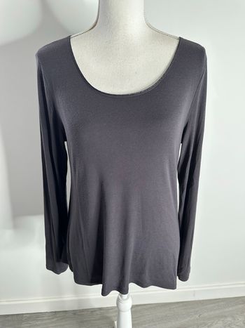 T-shirt à manches longues violet argenté Thermolactyl Damart T46/48