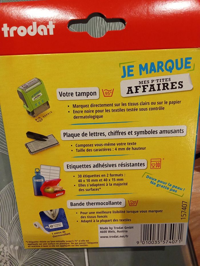 Tampon pour marquer vos affaires - photo numéro 2