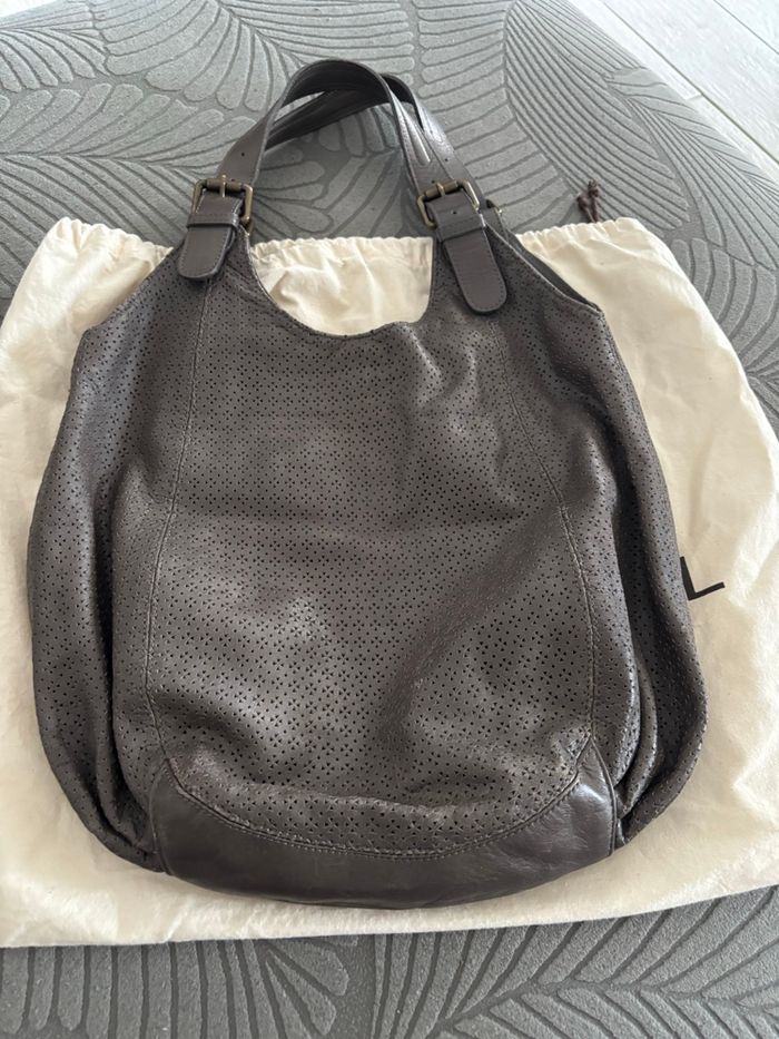 Sac cuir marron authentique Gerard Darel # - photo numéro 2