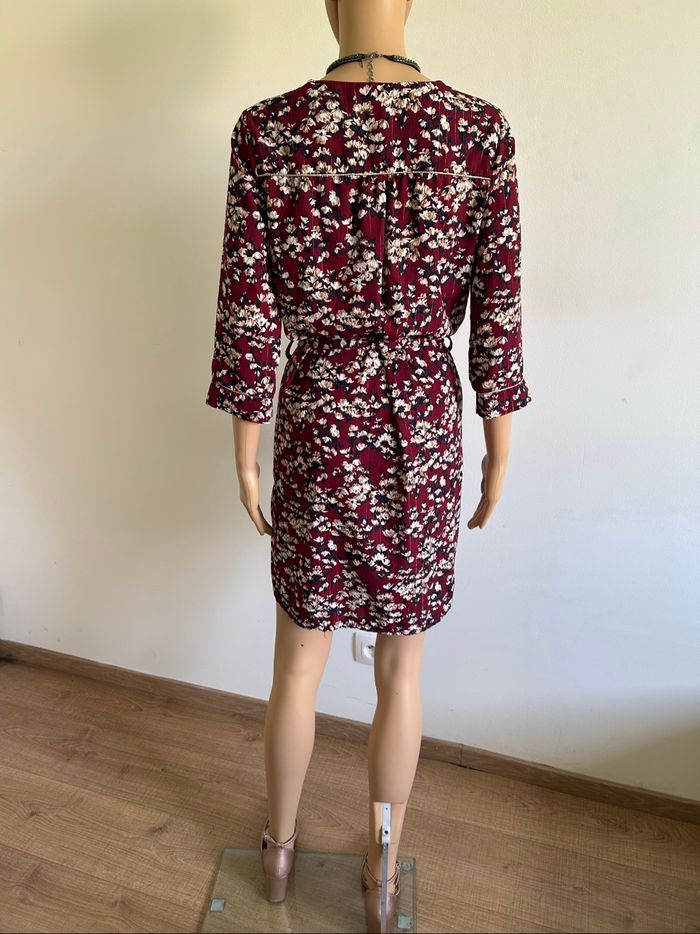 Robe bordeaux et fleurie LolaLiza taille 34 jamais portée - photo numéro 6