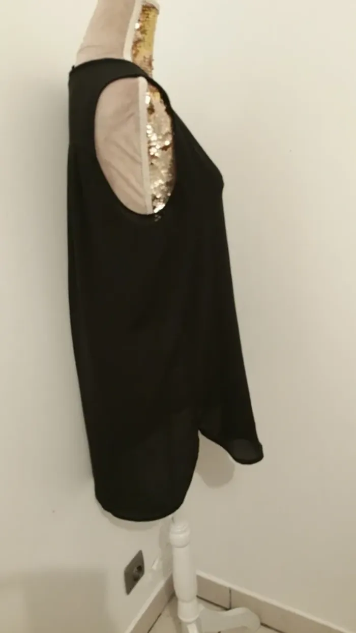 Chemise fluide noire h et m 38 - photo numéro 3