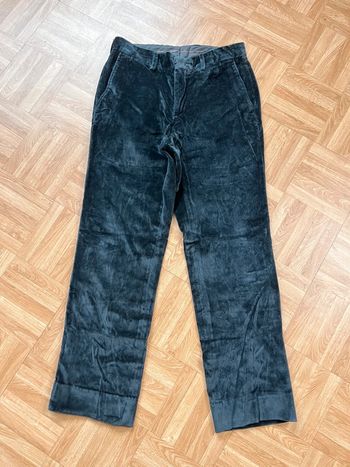 Pantalon en velours noir vintage Zara
