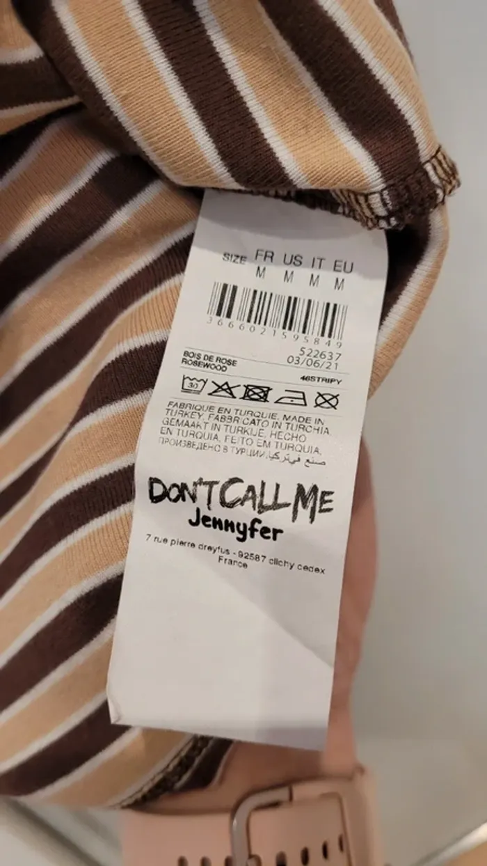 Crop top t-shirt court col rond 100% coton - photo numéro 4