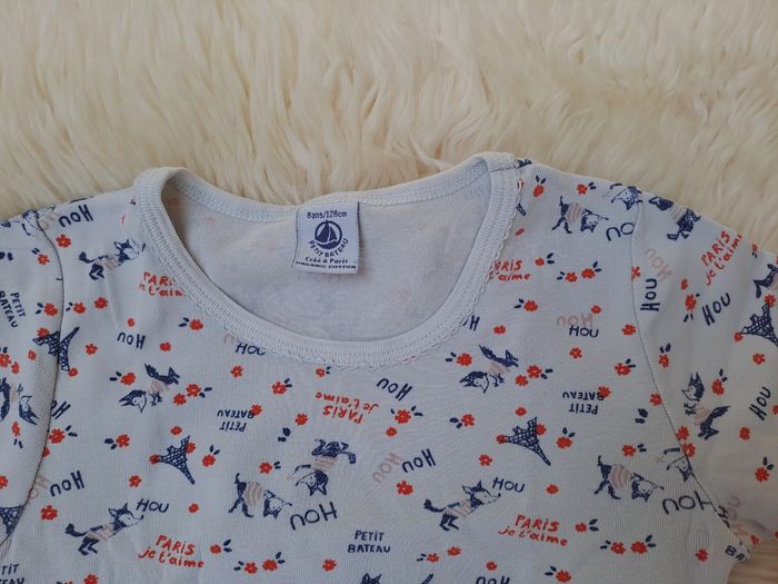 Lot de 6 tee-shirts manches courtes Petit Bateau taille 8 ans - photo numéro 4